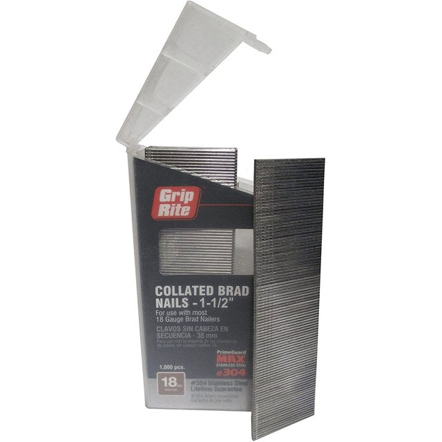 Grip Rite Prime Guard MAXB64877 18-Gauge 304-Stainless Steel Brad Nail ...