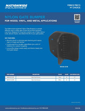 Load image into Gallery viewer, Nylon Gate Bumper