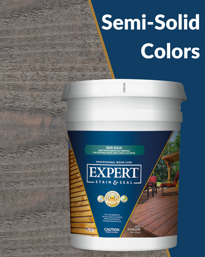 Semi-Solid Fence, Deck and Wood Stain & Sealer - Stain & Seal Experts Store